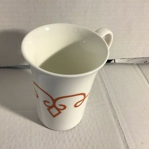 2014 Starbucks Coffee Cup with Orange Scroll Design 11 fl oz 325 ml Kitchen Men.